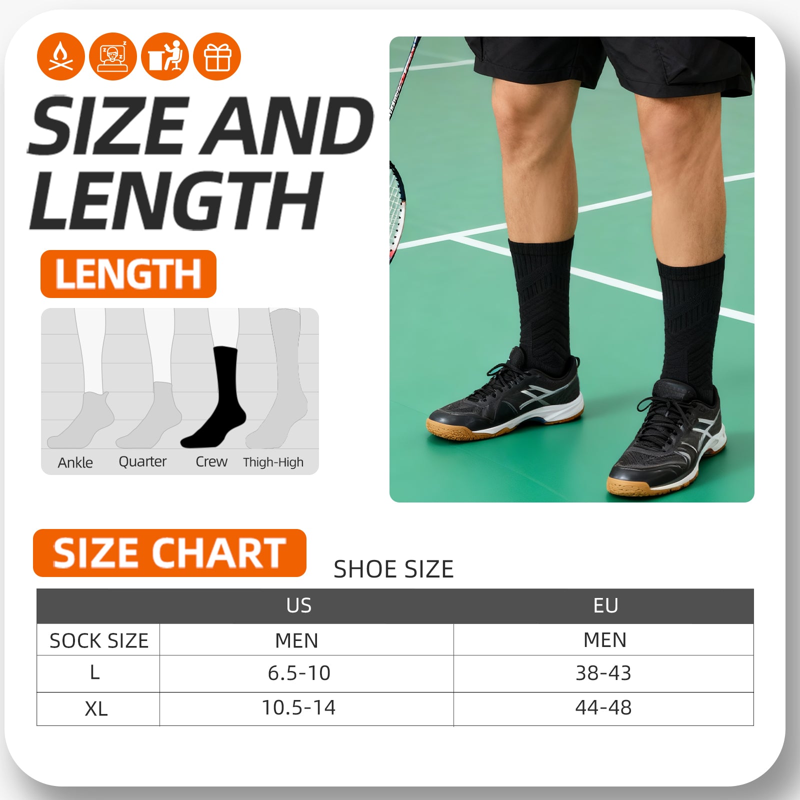 MQAMEX Elite Ultra Light Running Socks-Calcetines tobilleros