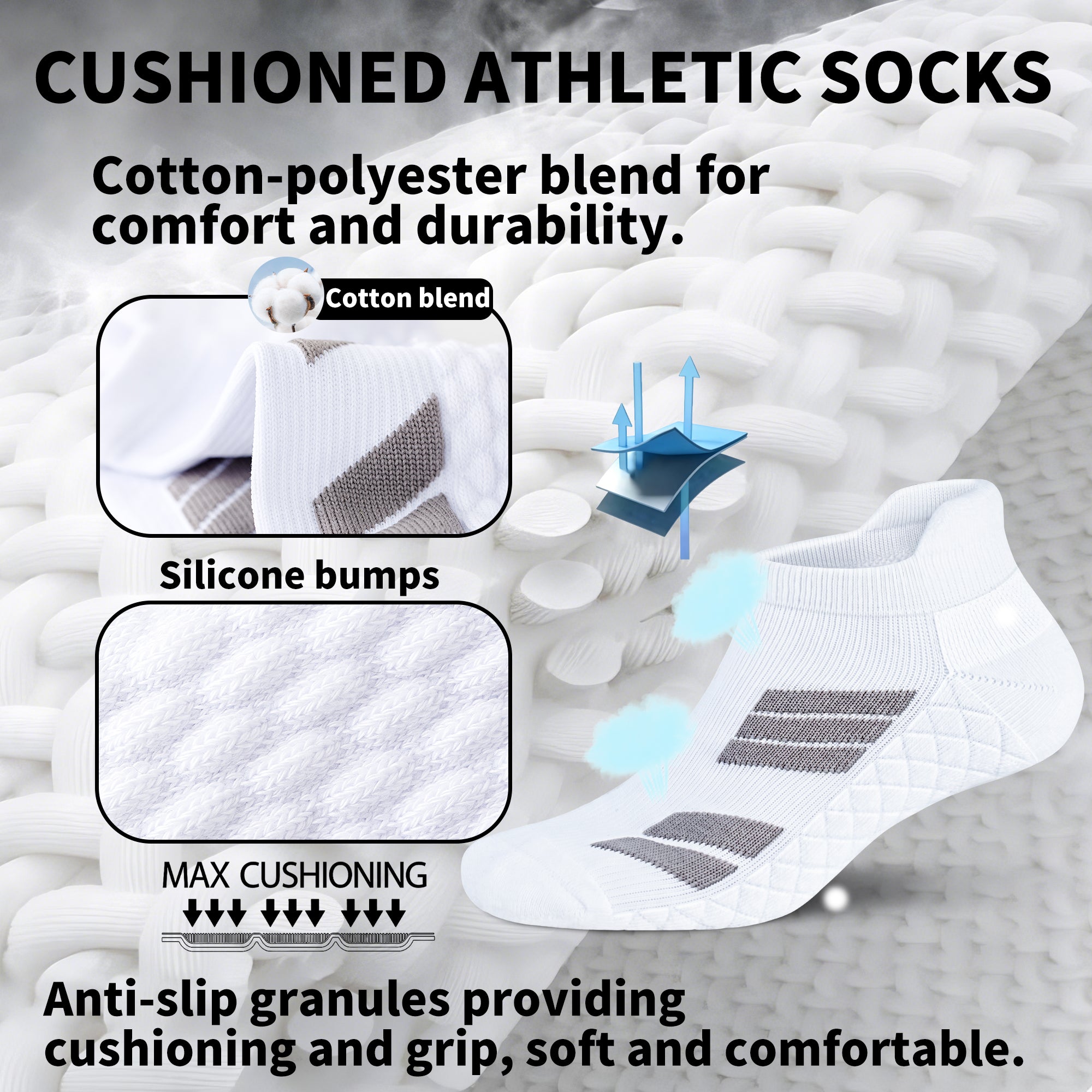 MQAMEX Elite Ultra Light Running Socks - Calcetines tobilleros