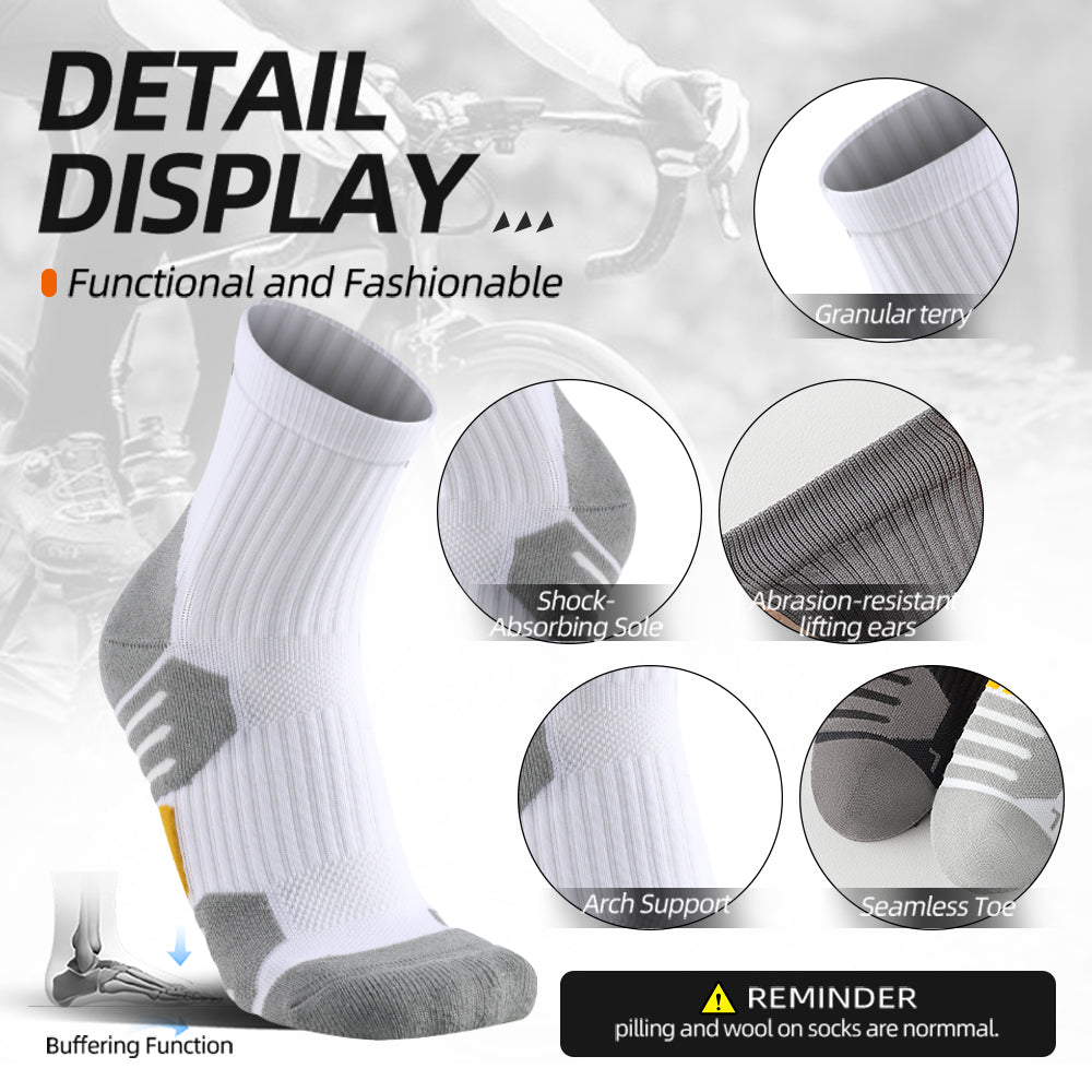 MQAMEX Elite Ultra Light Tennis + Pickleball Socks-Mini Crew Socks