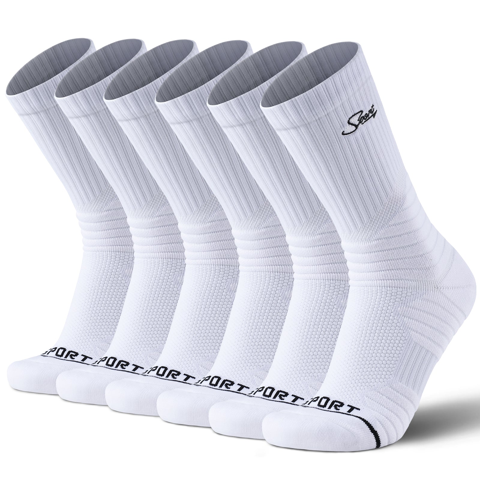 MQAMEX Elite Ultra Light Running Socks-Crew Socks