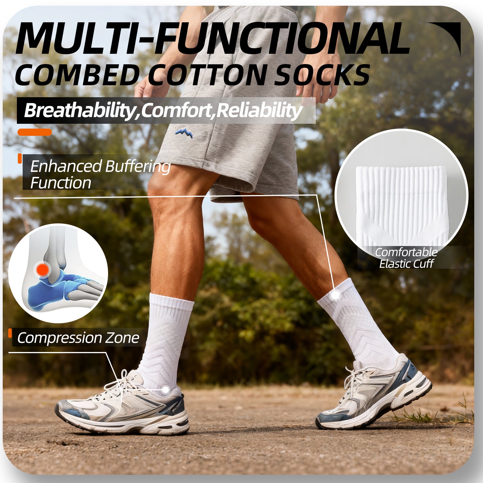 MQAMEX Elite Ultra Light Running Socks-Calcetines tobilleros