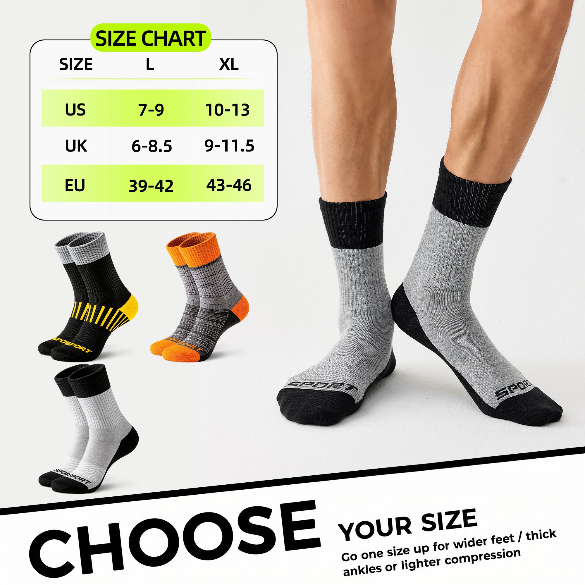 MQAMEX Elite Ultra Light Tennis + Pickleball Socks-Mini Crew Socks