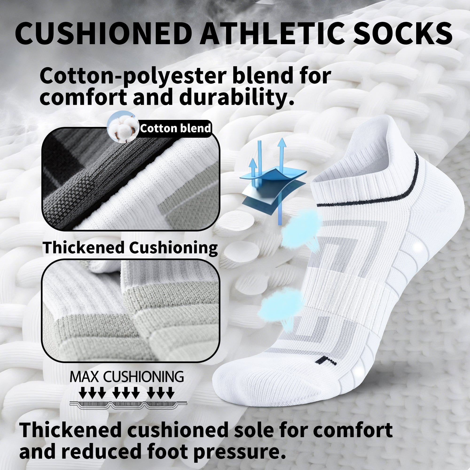 MQAMEX Elite Ultra Light Running Socks-Ankle socks