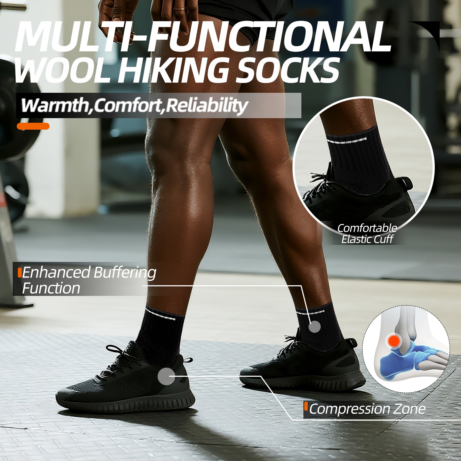 MQAMEX Elite Ultra Light Running Socks-Half Calf Sock