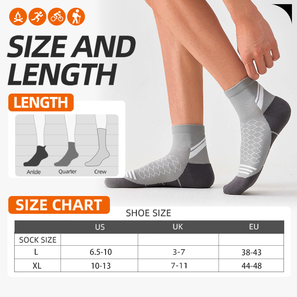 MQAMEX Elite Ultra Light Running Socks-Half Calf Sock