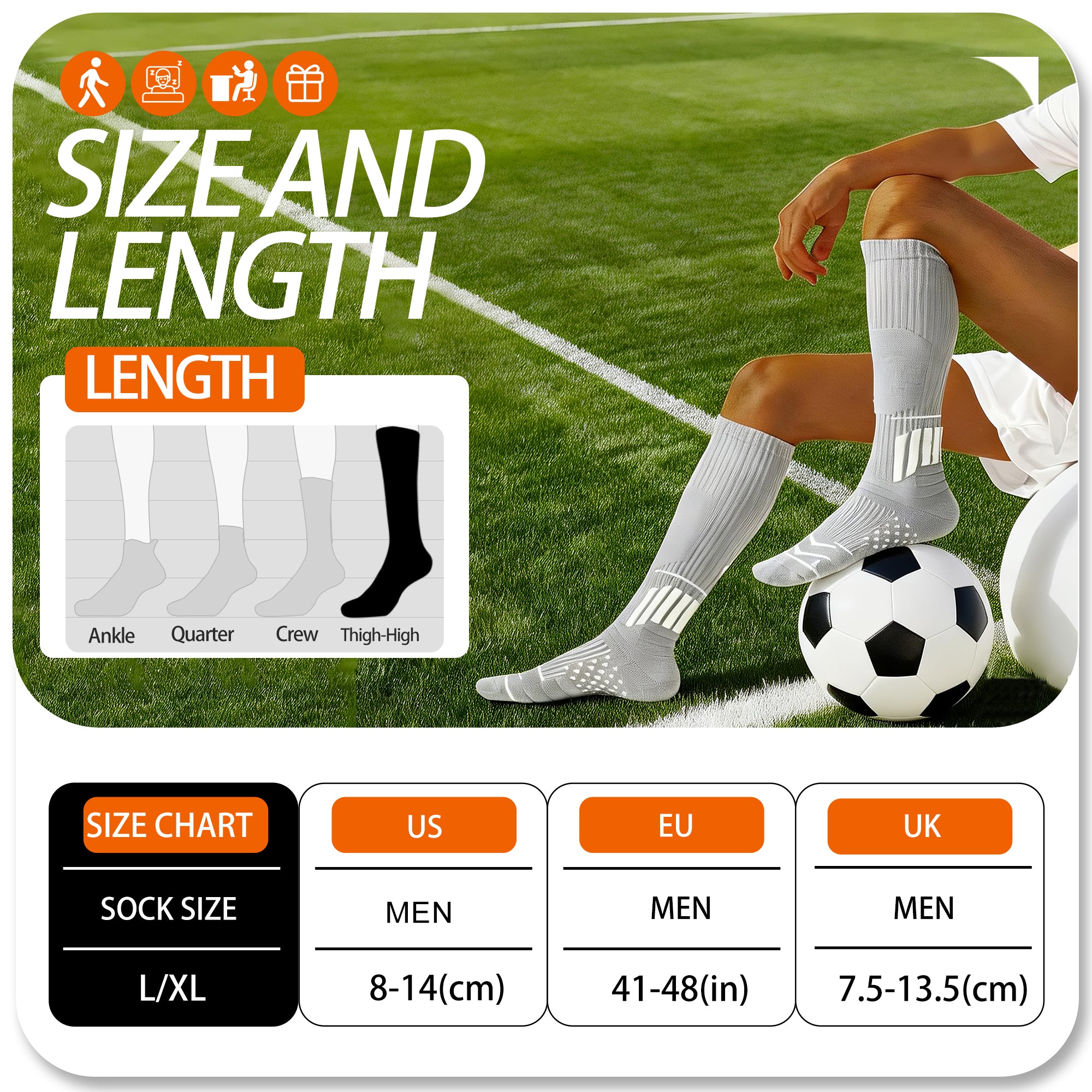 MQAMEX Elite Ultra Light Compression Socks-Light Cushion Knee High