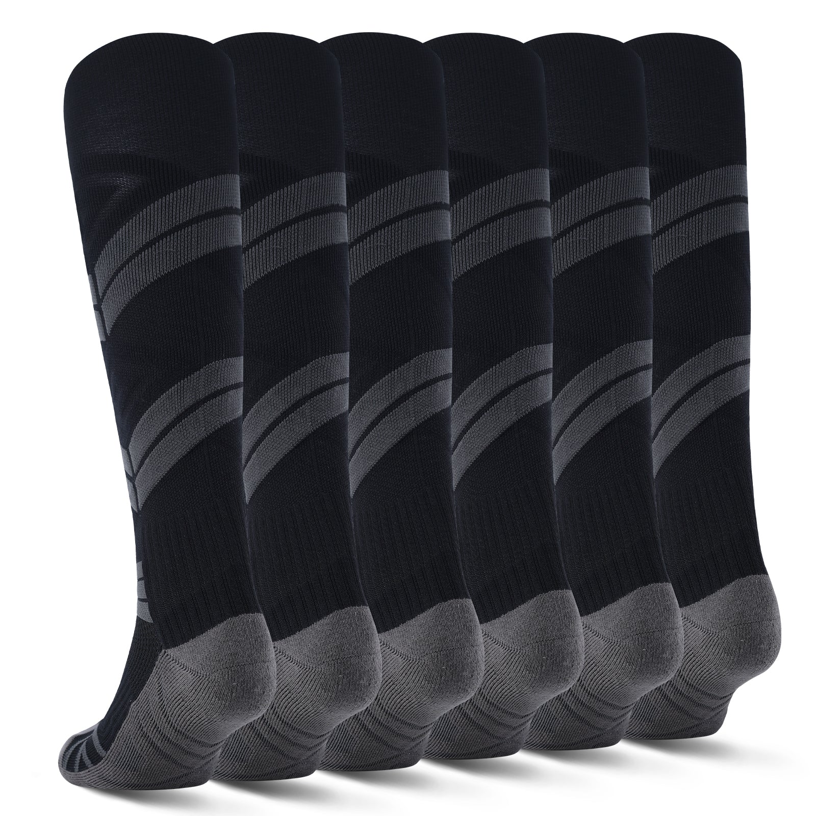 MQAMEX Ultra Light Compression Socks-Light Cushion Knee High
