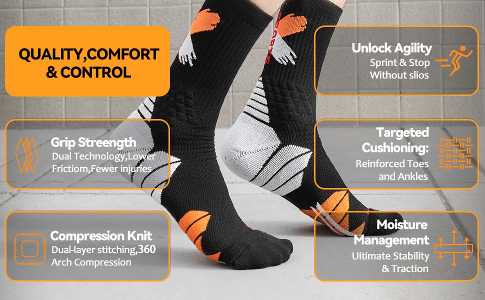 MQAMEX Elite Ultra Light Tennis + Pickleball Socks-Mini Crew Socks